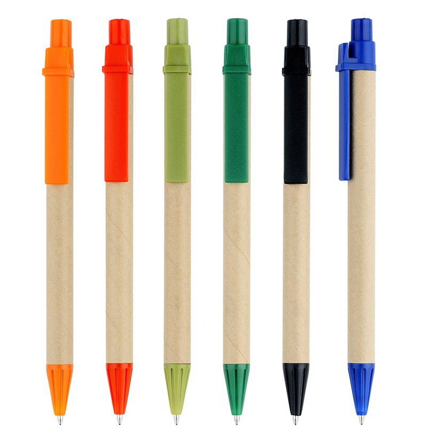 Retractable Kraft Paper Ballpoint Pen 4