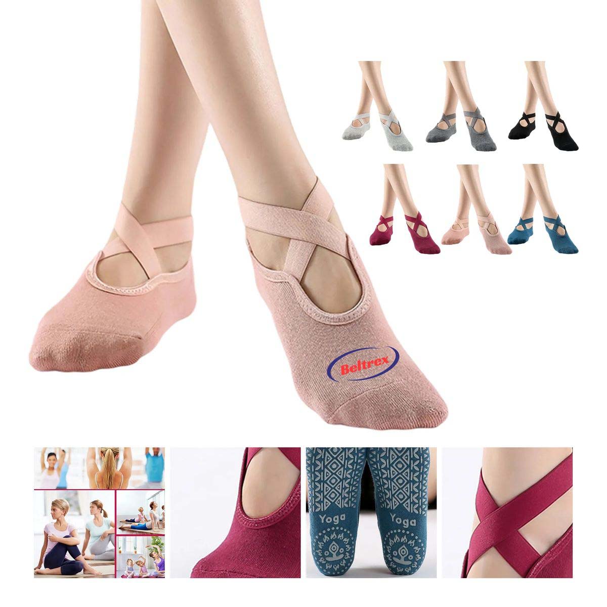 Yoga Socks with Shock Absorbing Cushion 9