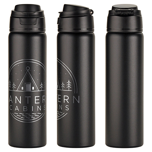 Cabrio 24 oz Recycled Stainless Steel Vacuum Insulated Bottle, custom water bottle with logo imprint 22