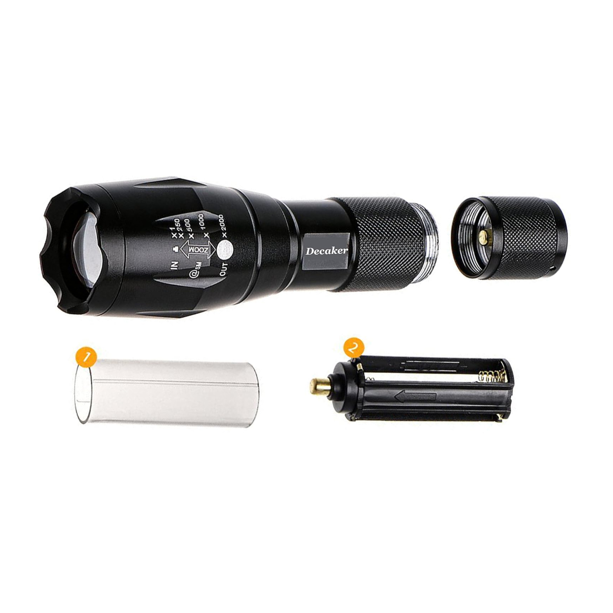 Zoomable Tactical LED Flashlight with Adjustable Focus 2