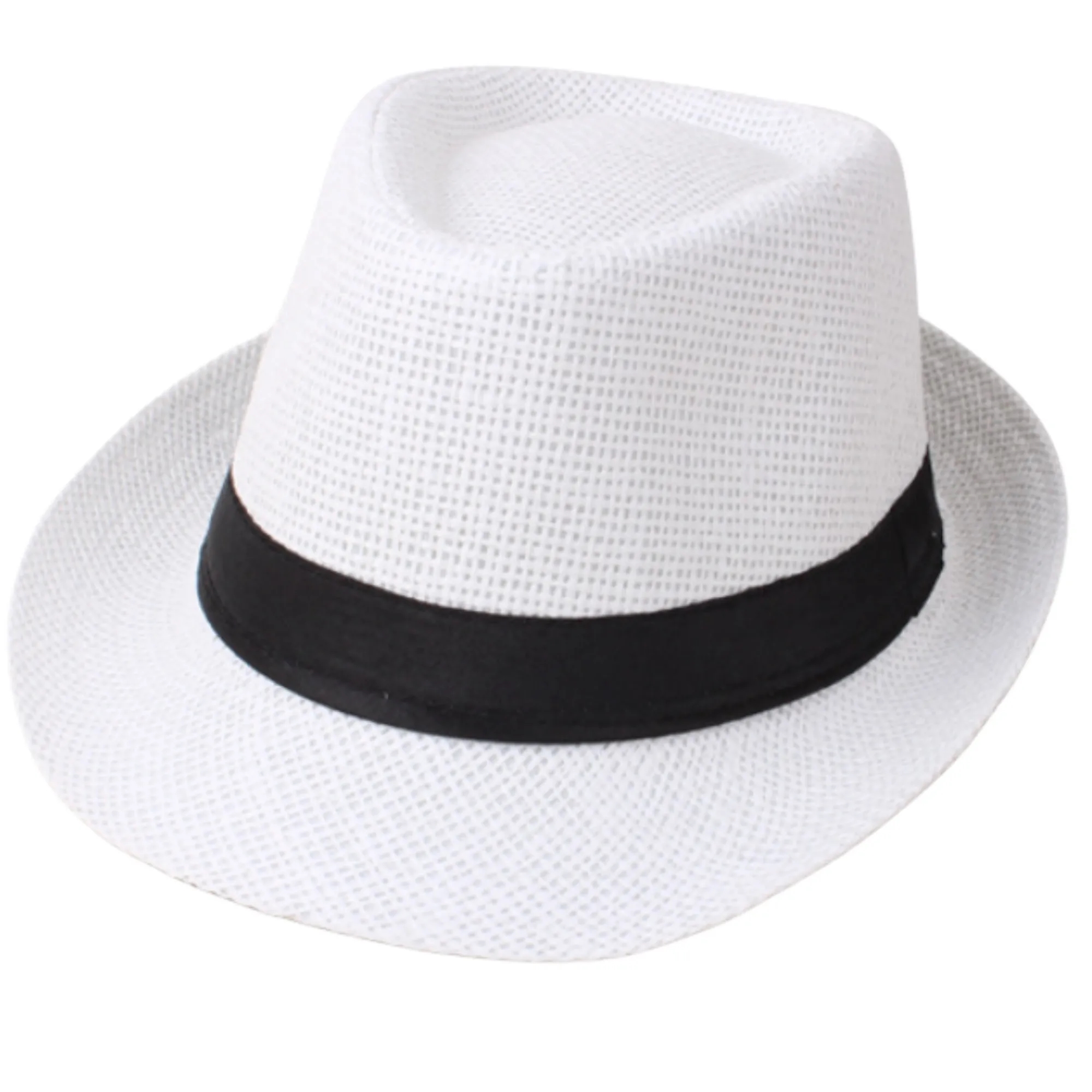 Natural Straw Fedora Hat 7