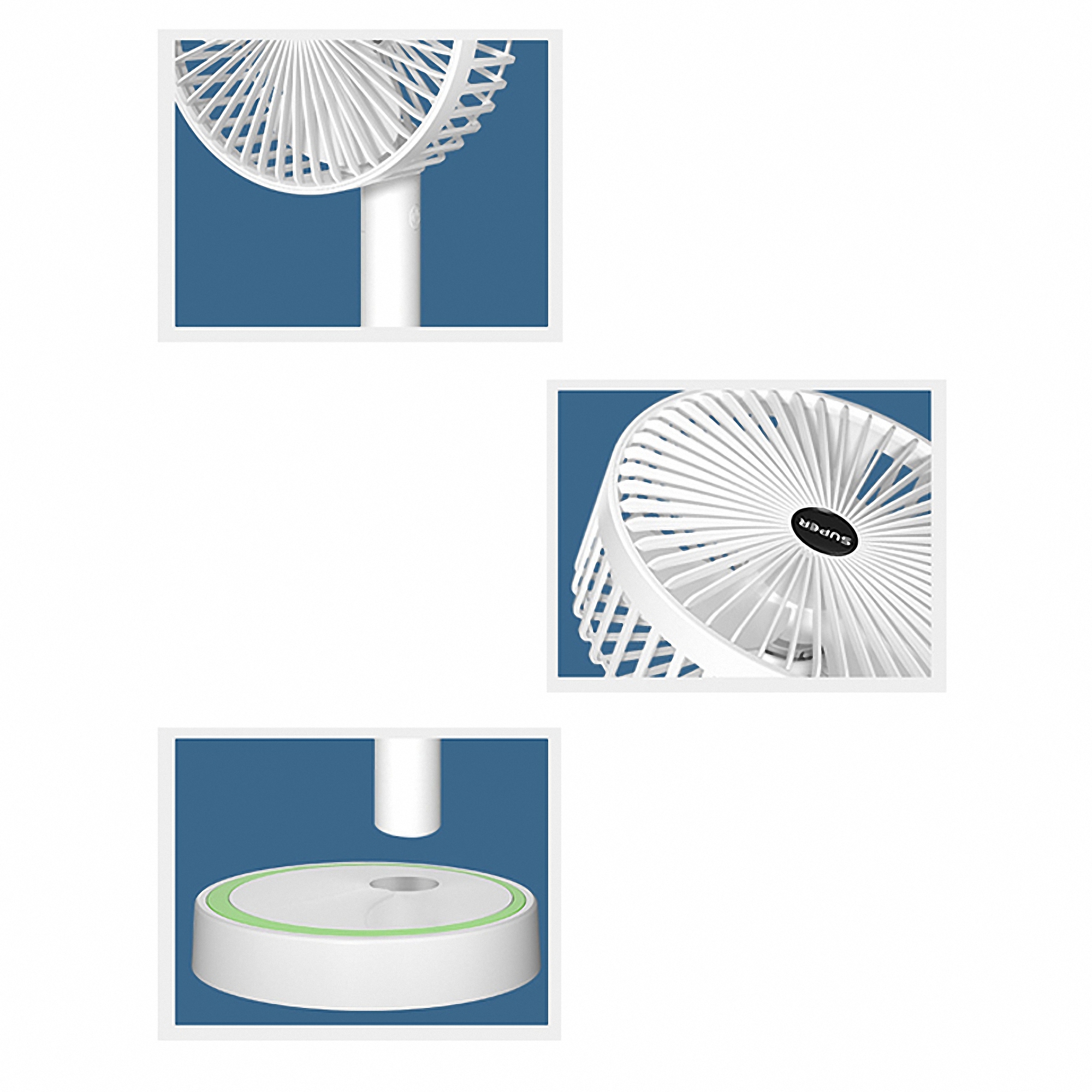 Portable Rechargeable Folding Desk Fan 5