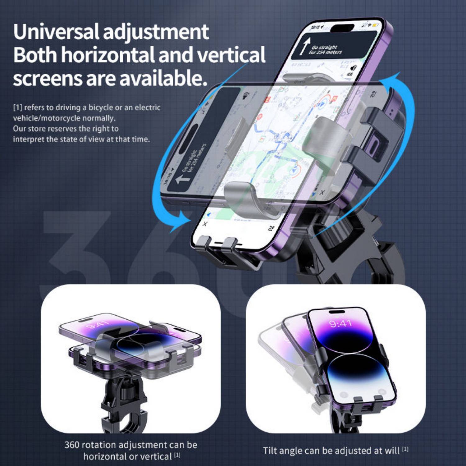 Aluminum Motorcycle Bicycle Phone Stand 10