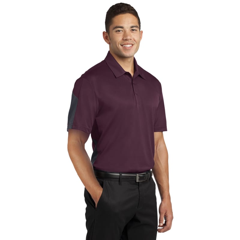Sport-Tek PosiCharge Active Textured Colorblock Polo. 37