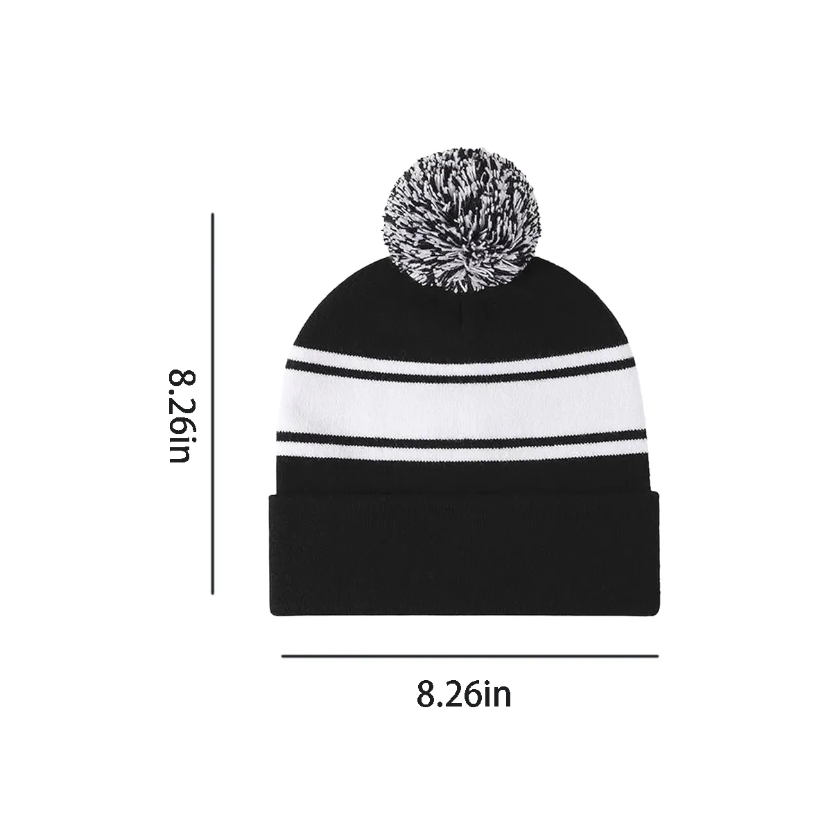 Colorful Acrylic Knit Beanie With PomPom 4