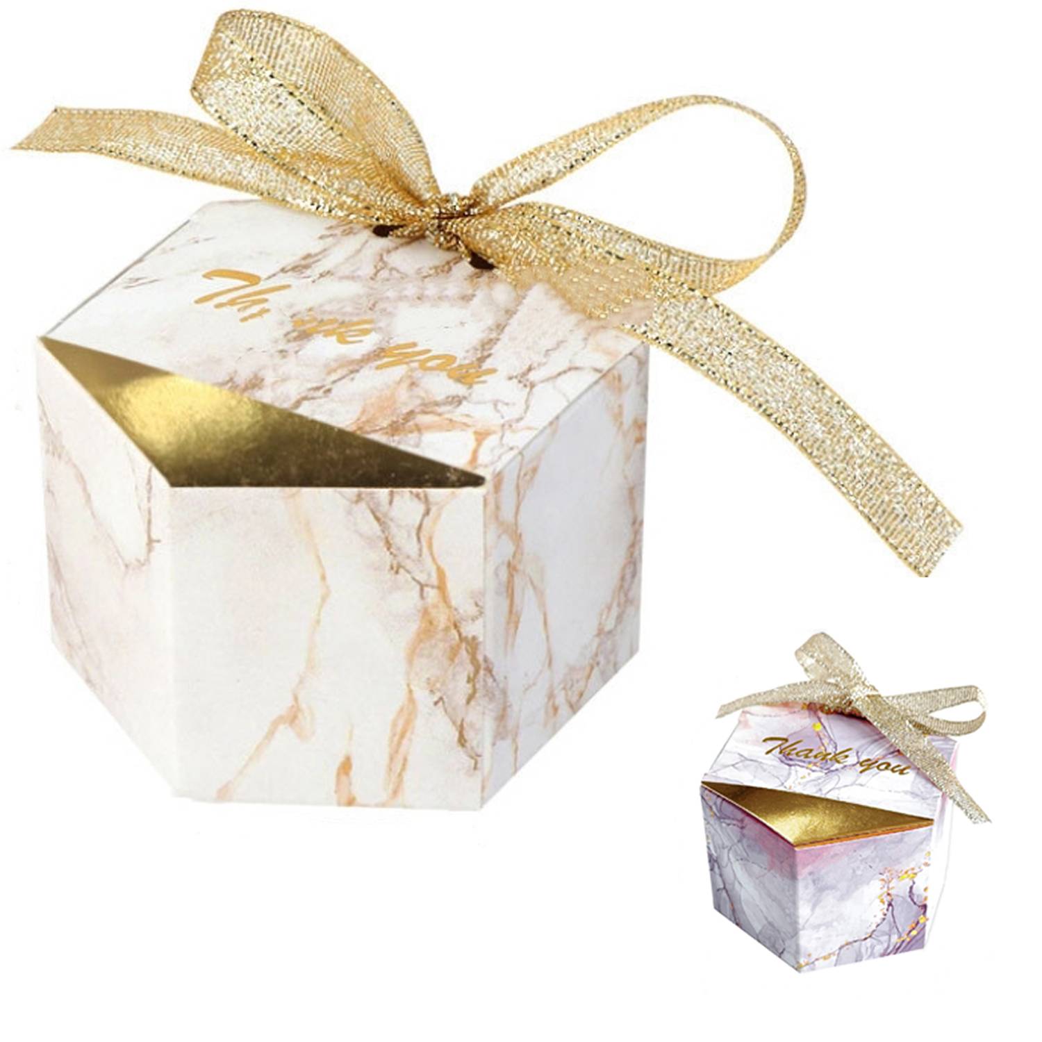 Hexagonal Ribbon Gift Box 3