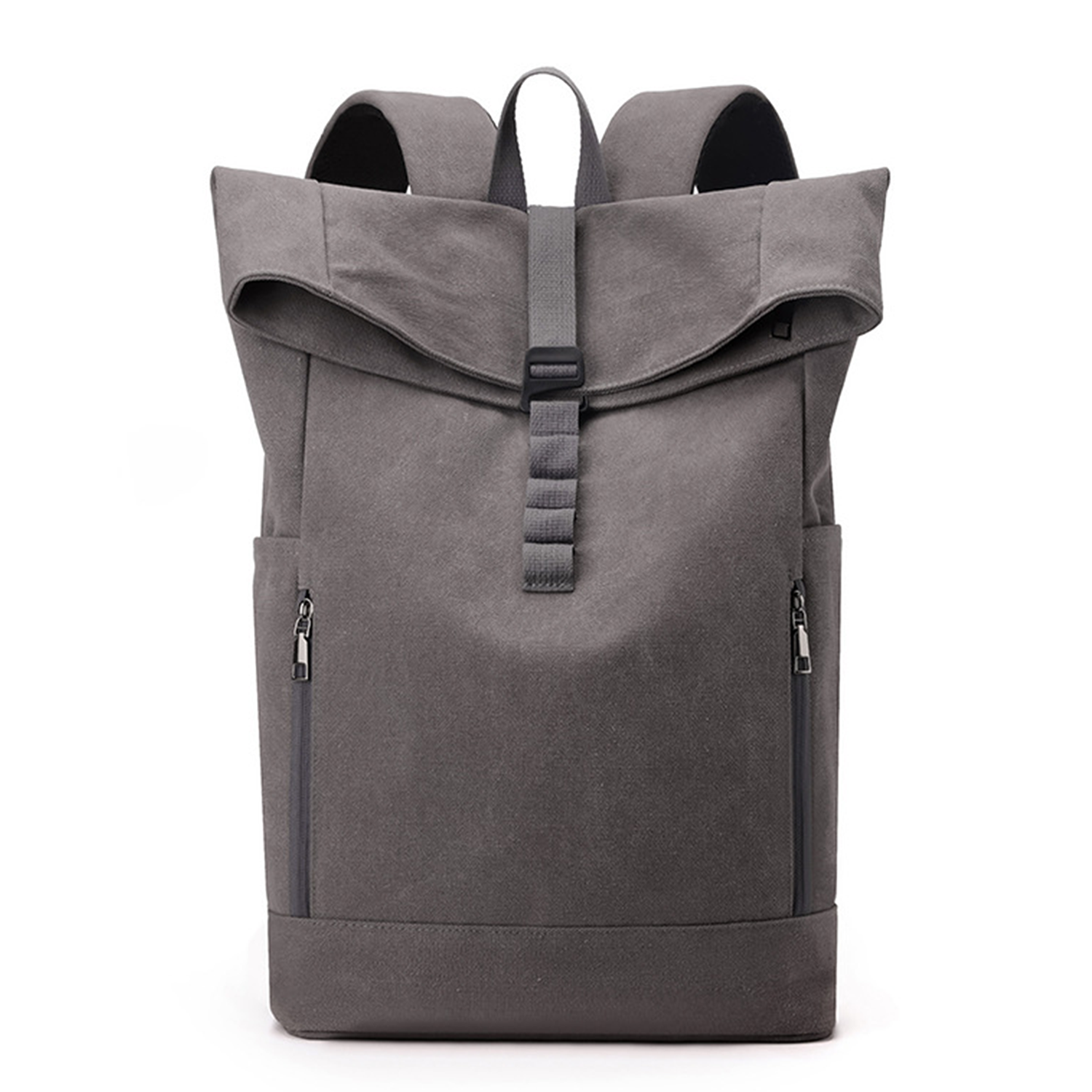 Outdoor Canvas Roll Top Backpack 8