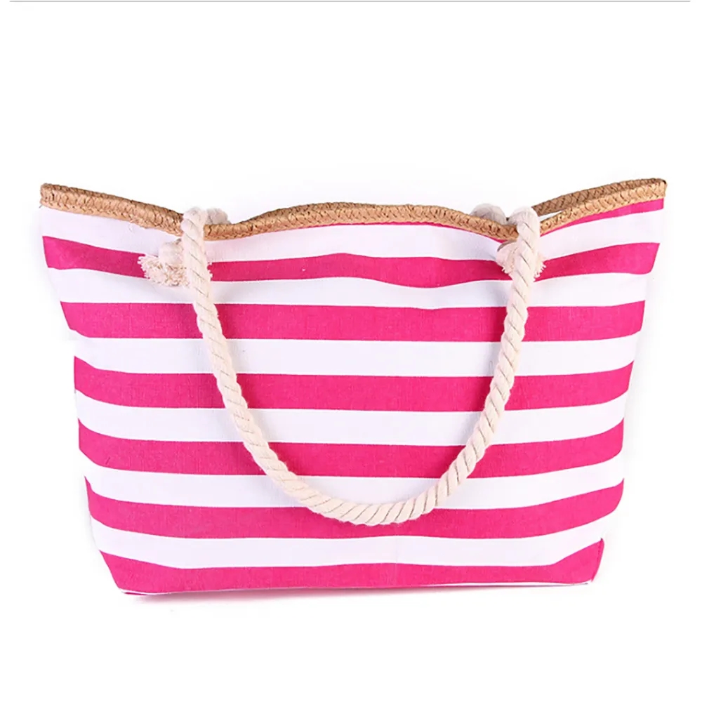 Stripe Canvas Bag, custom tote bag with logo imprint 4