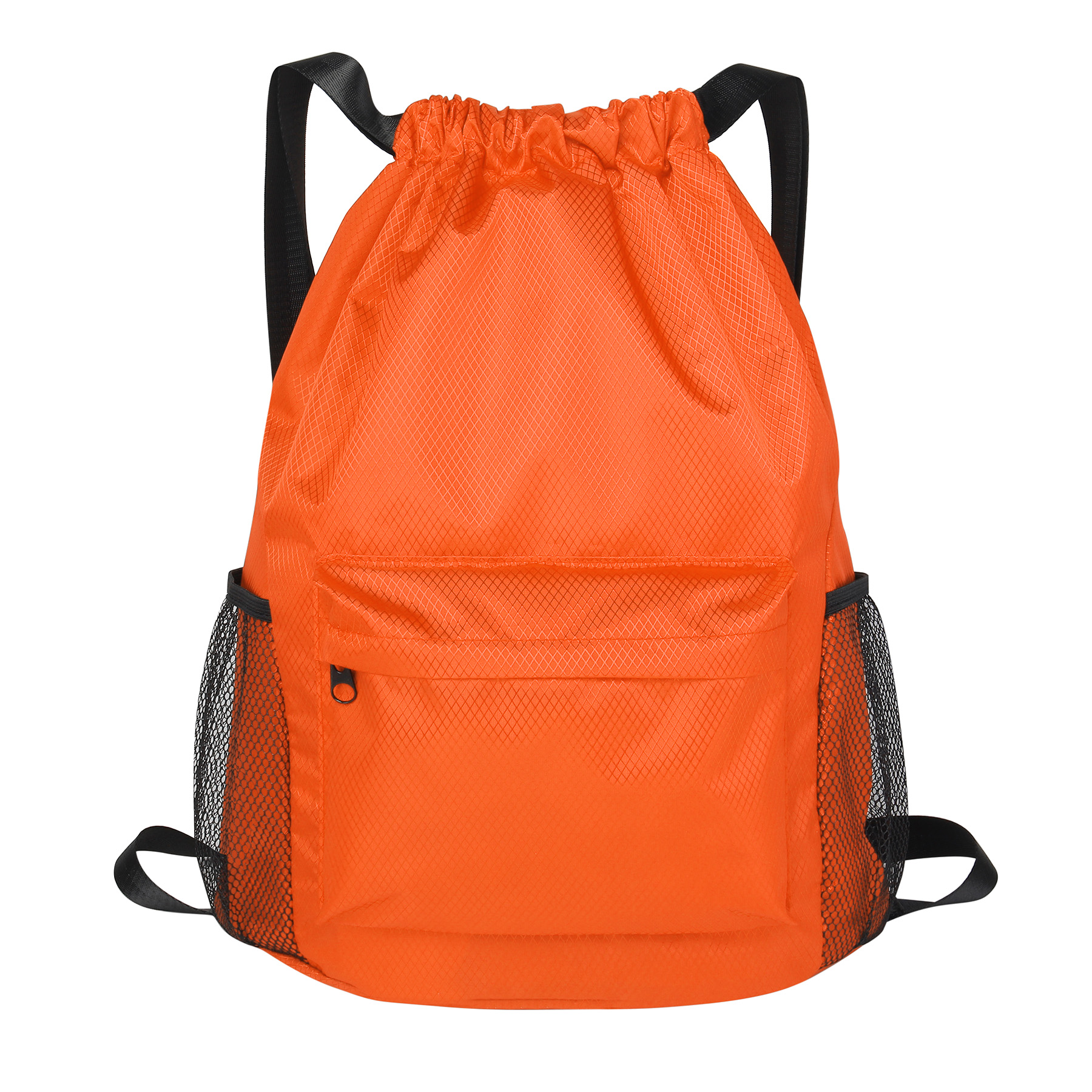 Waterproof Drawstring Backpack With Mesh Pockets 4