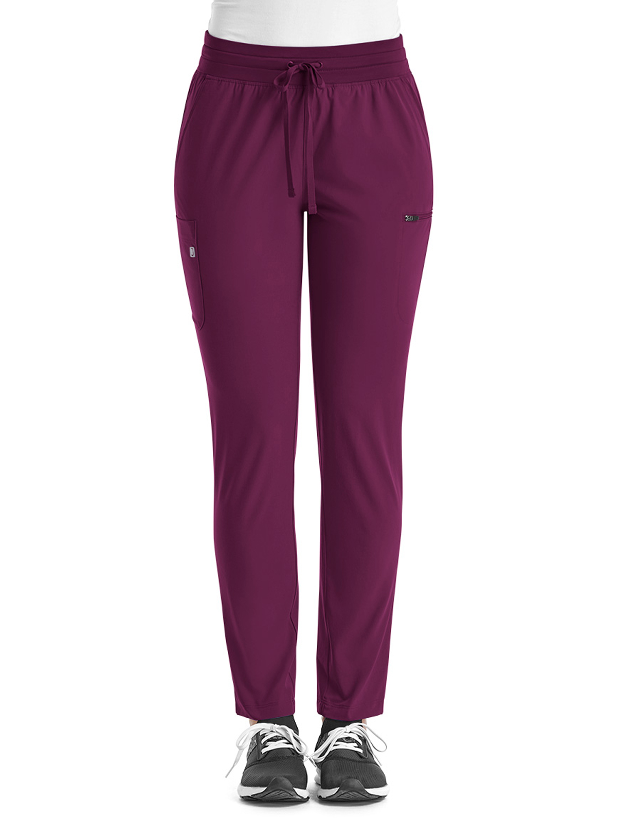 ScrubJoy Originals - Women's Fitted Six-Pocket Skinny Leg Pant 26