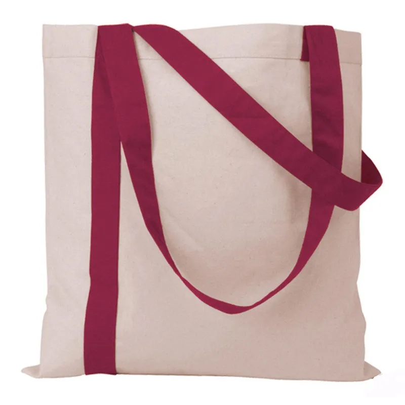 Striped Economy Cotton Canvas Tote Bag 4