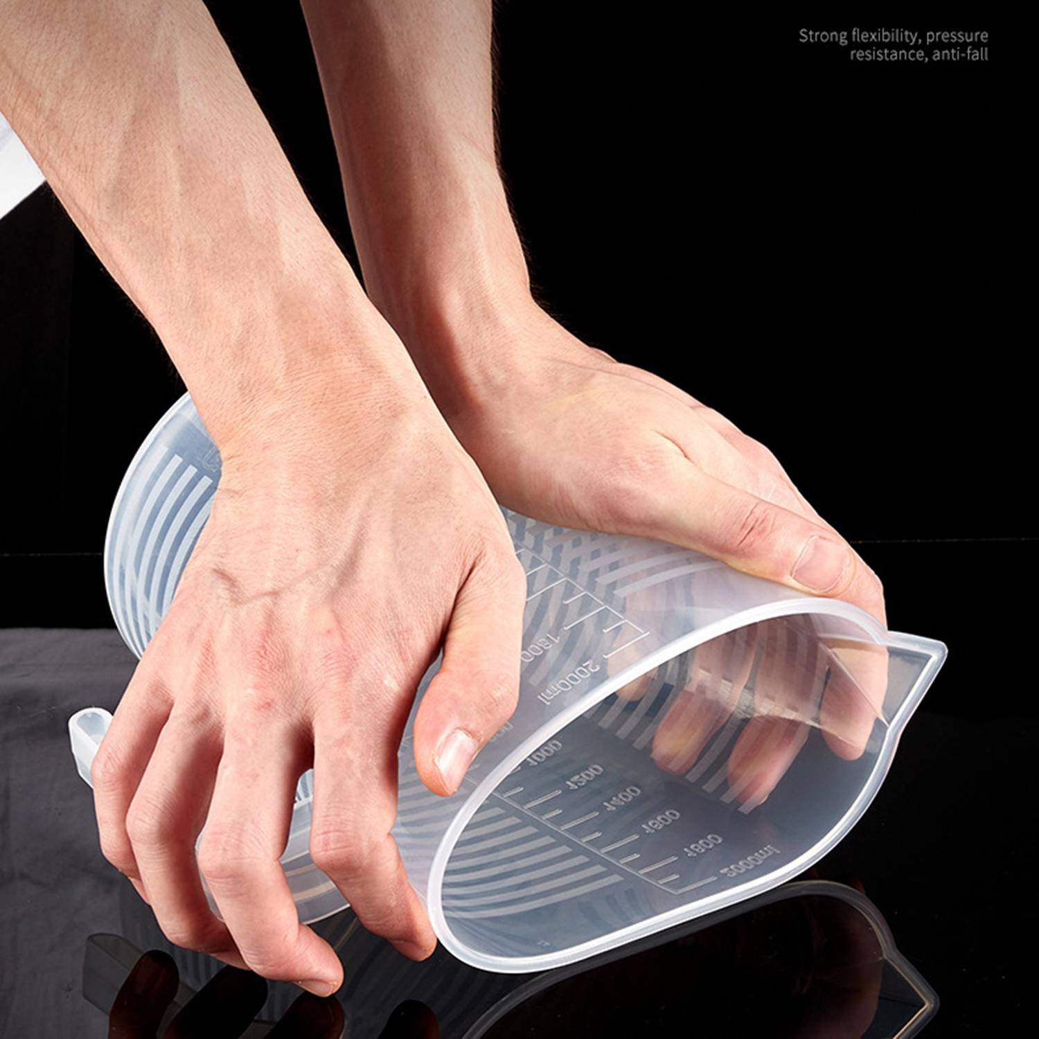 Transparent Plastic graduated measuring Jug of 500ml 5