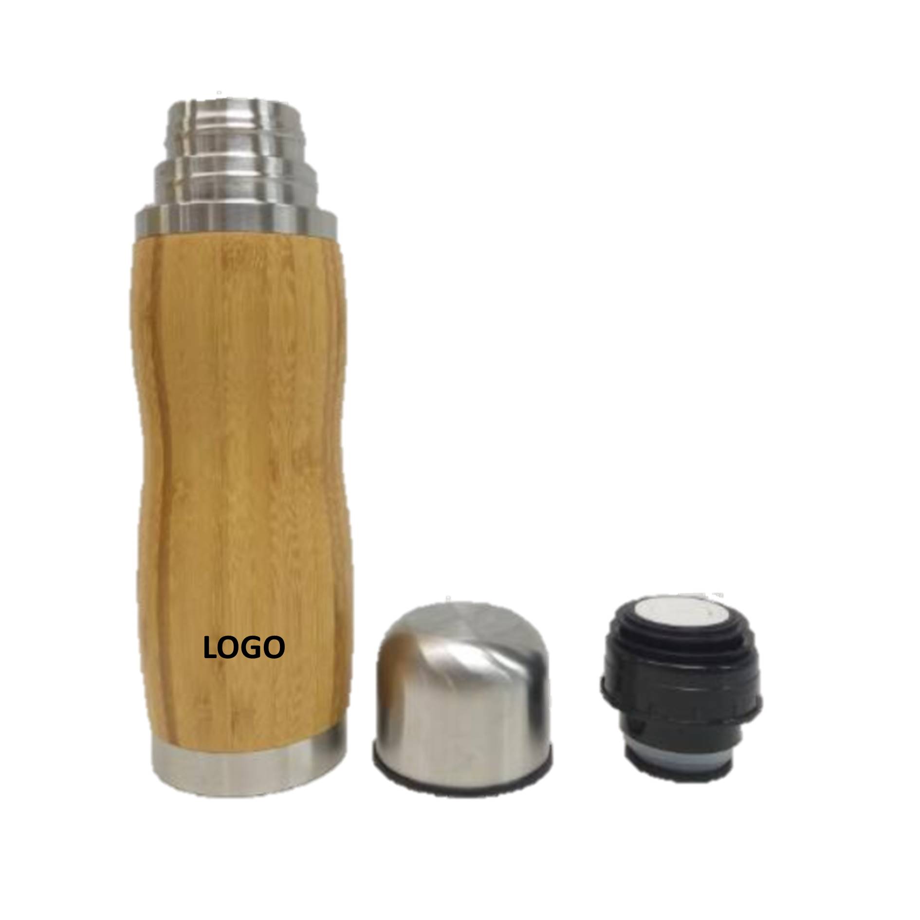 Portable Bamboo Cover 14 oz Tumbler 2