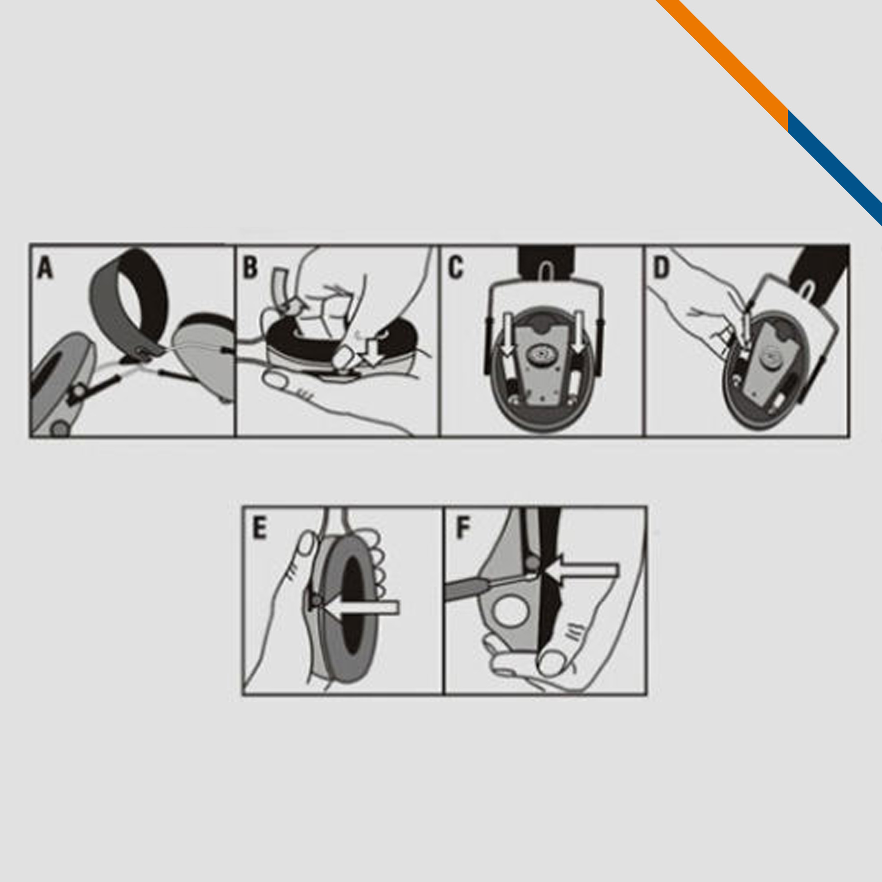 Clay Foldable Shooting Noise Reduction Earmuffs 2