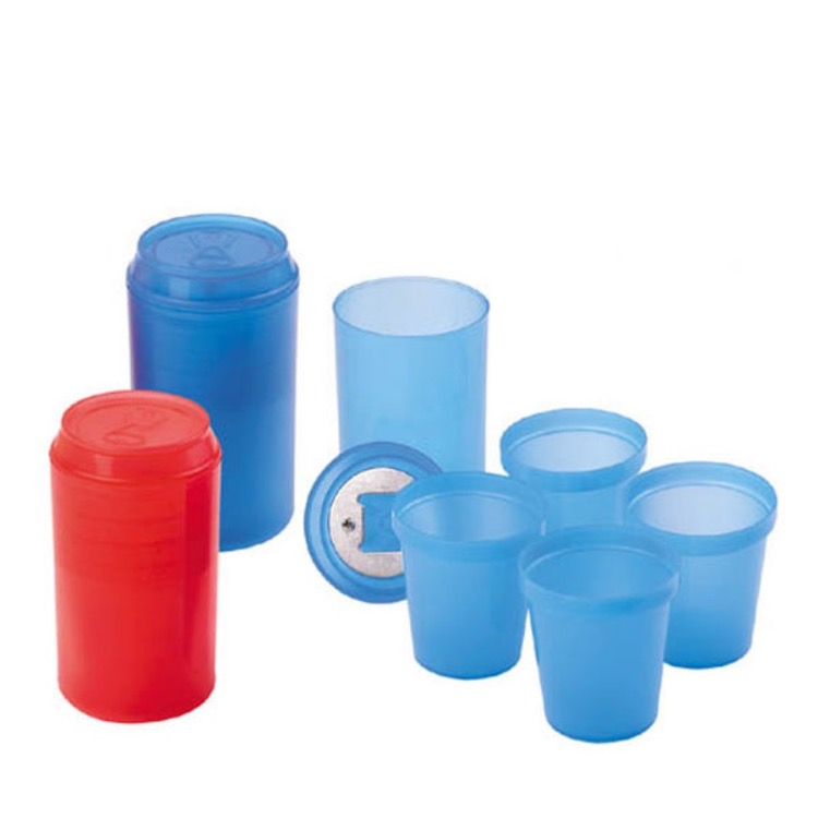 Drinking Bottle With 4Pcs Min Cup Inside With Bottle Opener 1