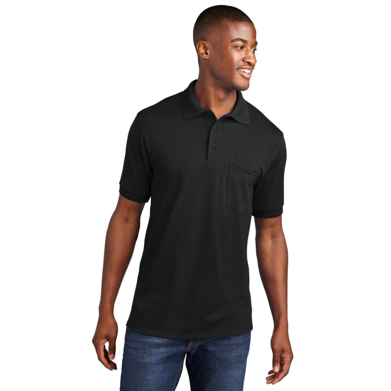 Port & Company Core Blend Jersey Knit Pocket Polo. 46