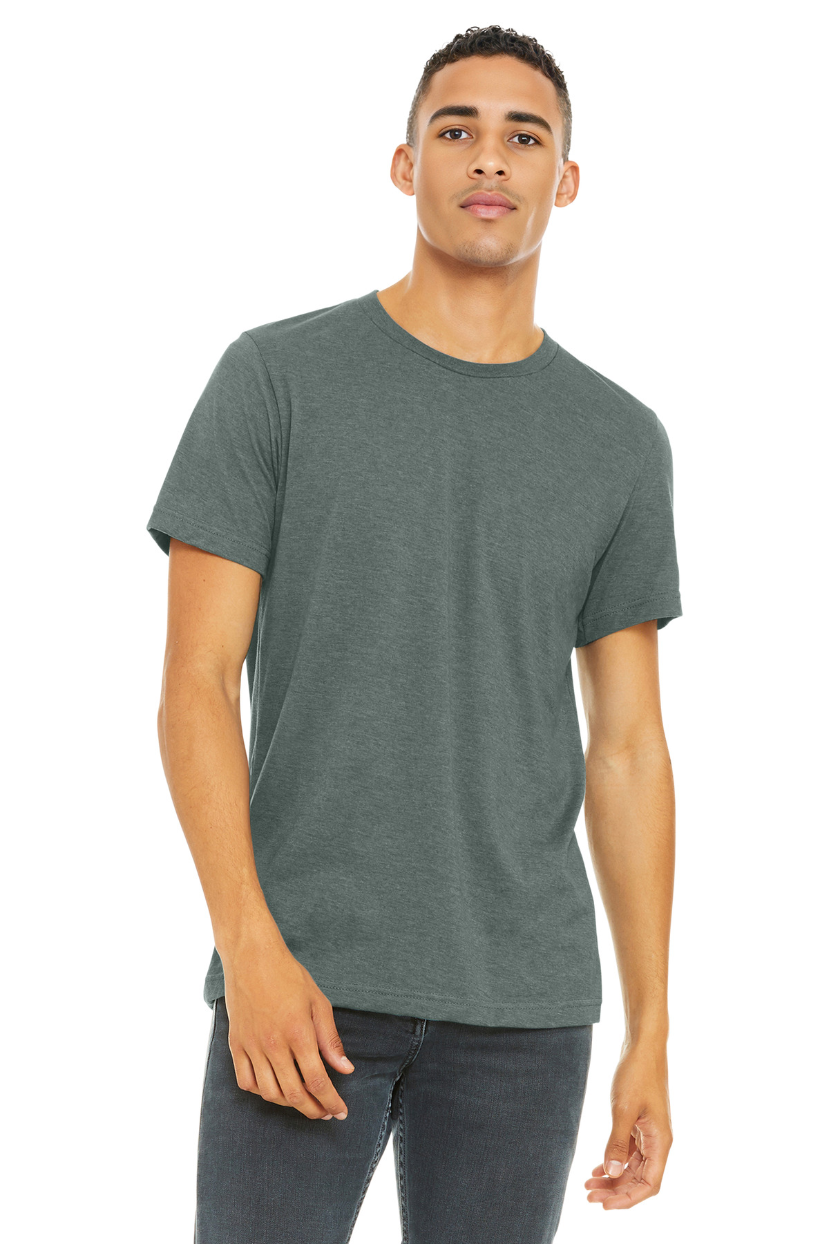 BELLA+CANVAS Unisex Heather CVC Short Sleeve Tee. BC3001CVC 613
