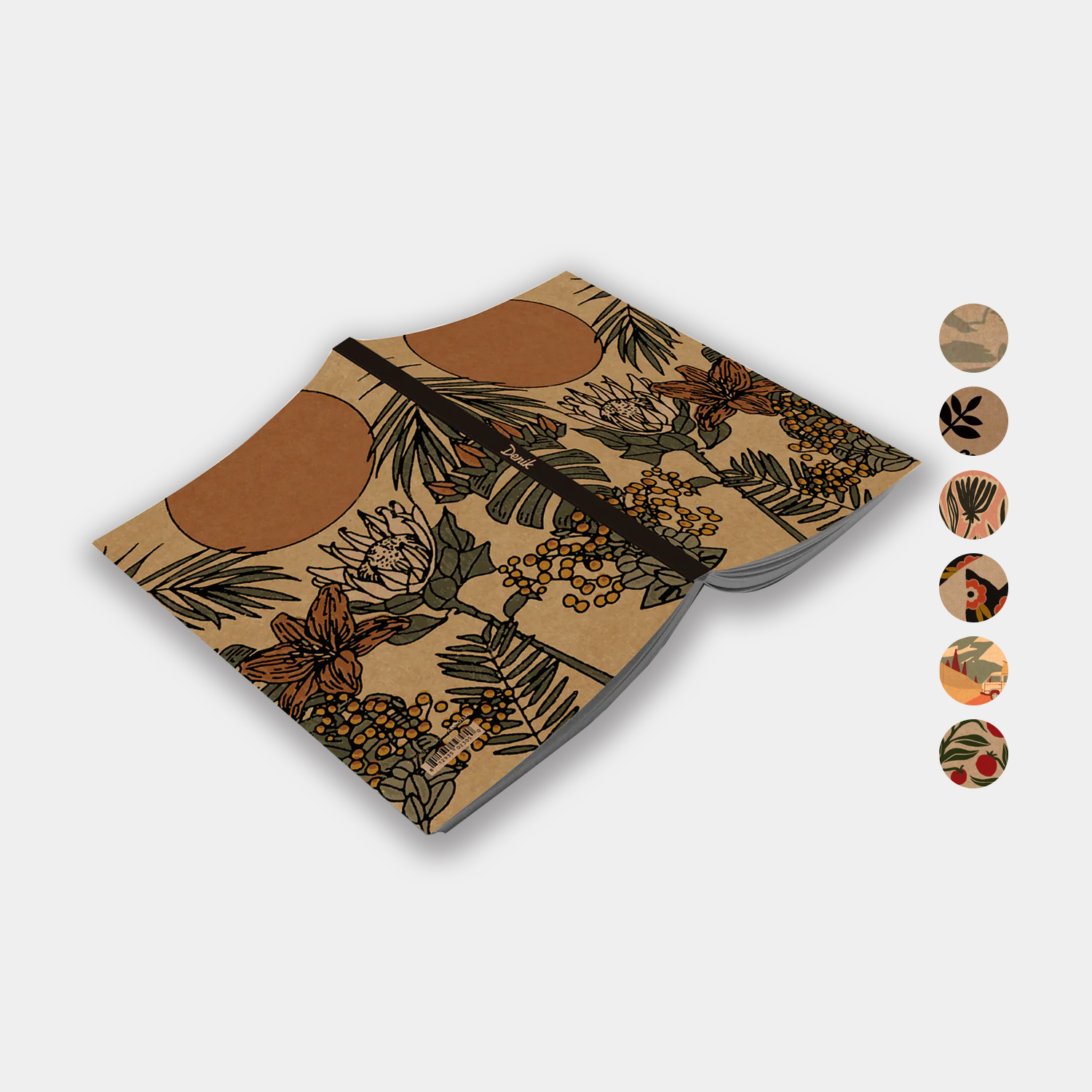 Denik® USA-Made Recycled Executive Layflat A5 Kraft Notebook 2