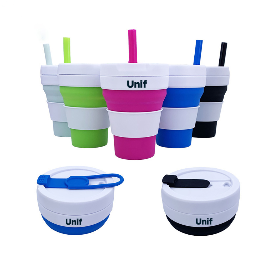 16 Oz. Collapsible Silicone Travel Folding Cup 2
