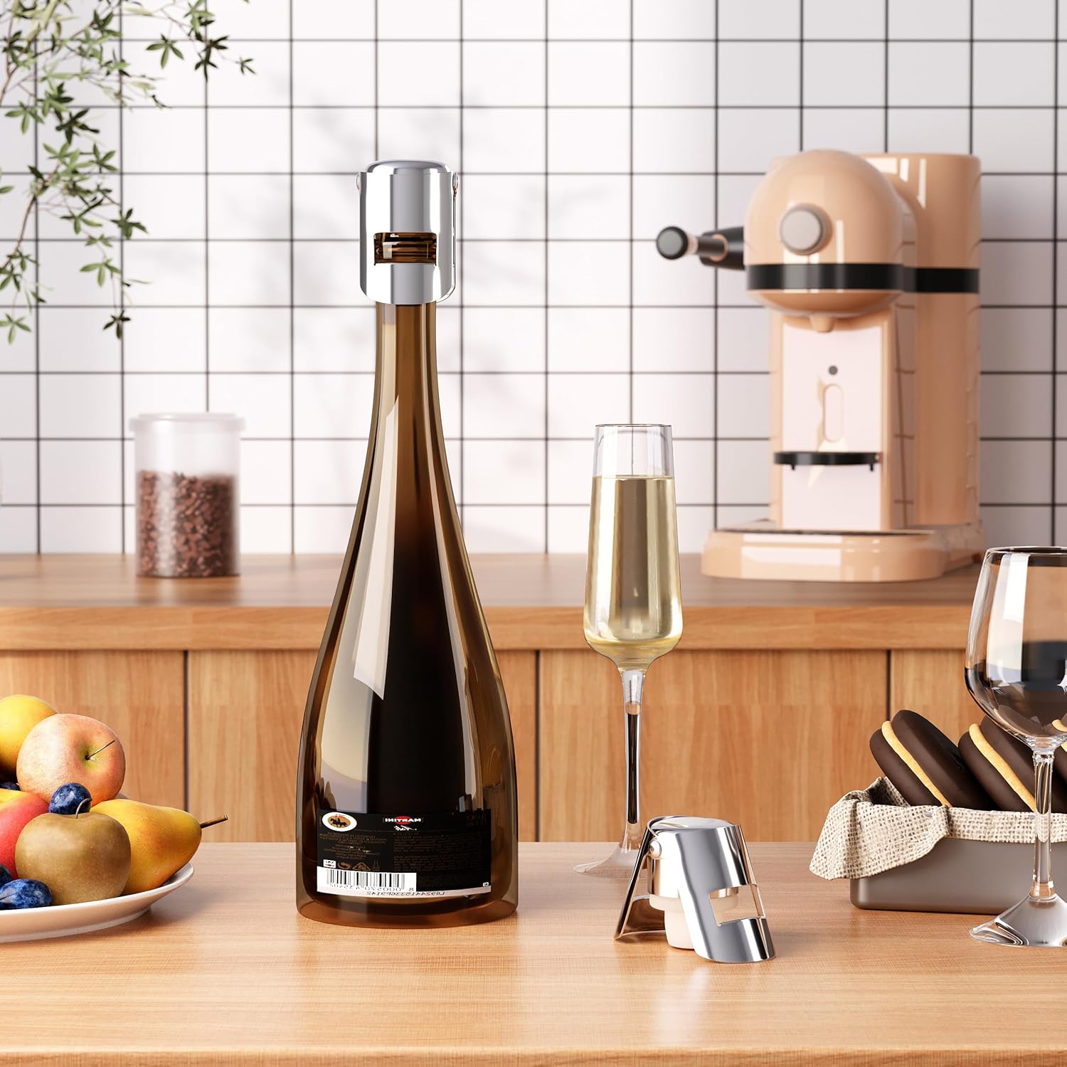 Stainless Steel Champagne Stoppers 3