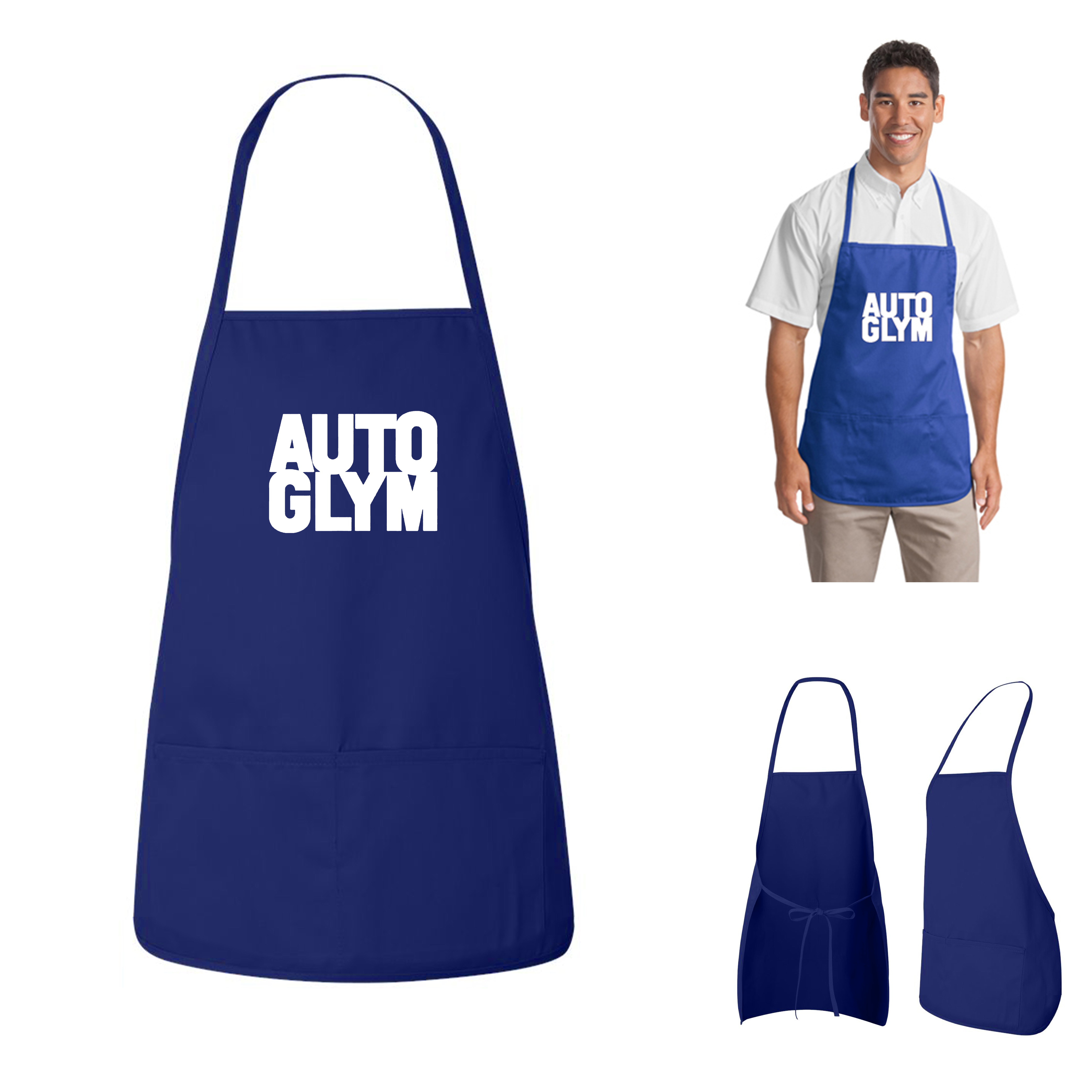 Kitchen Apron With Center Pocket 1