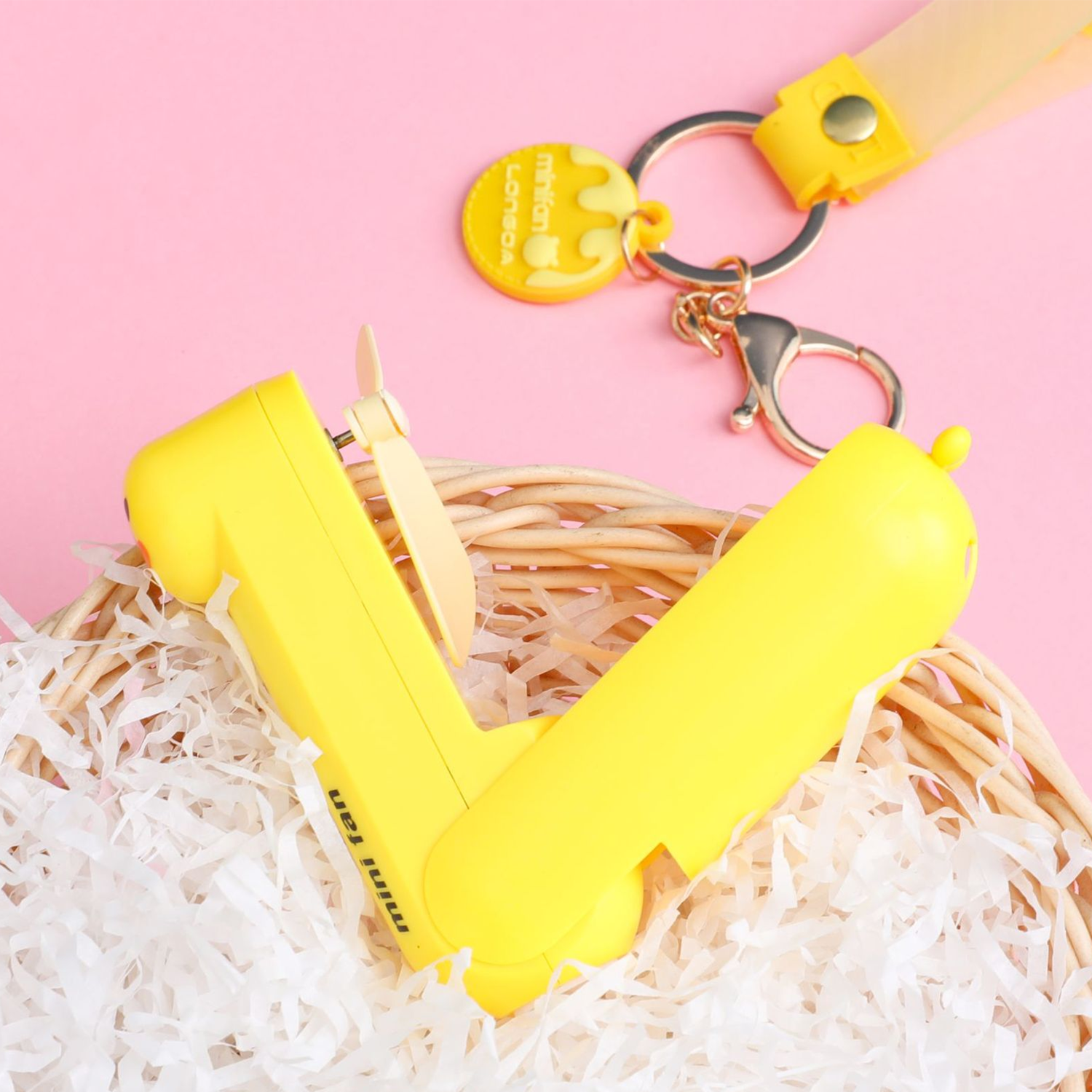 Cute little yellow duck portable fan 5