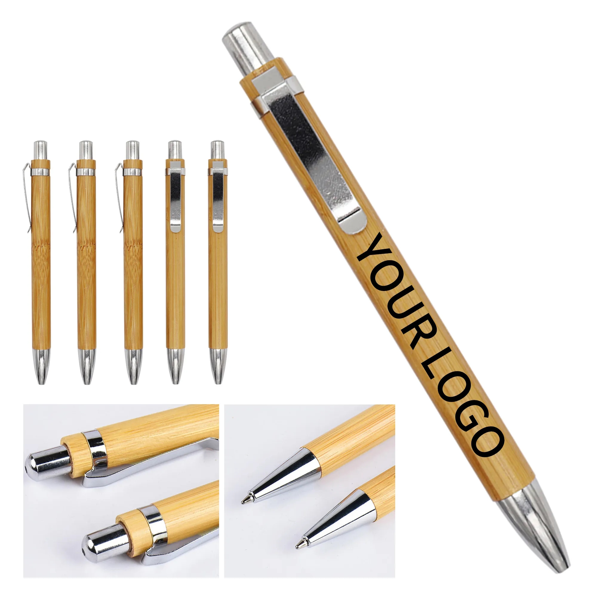Natural Bamboo Ballpoint Pen 2