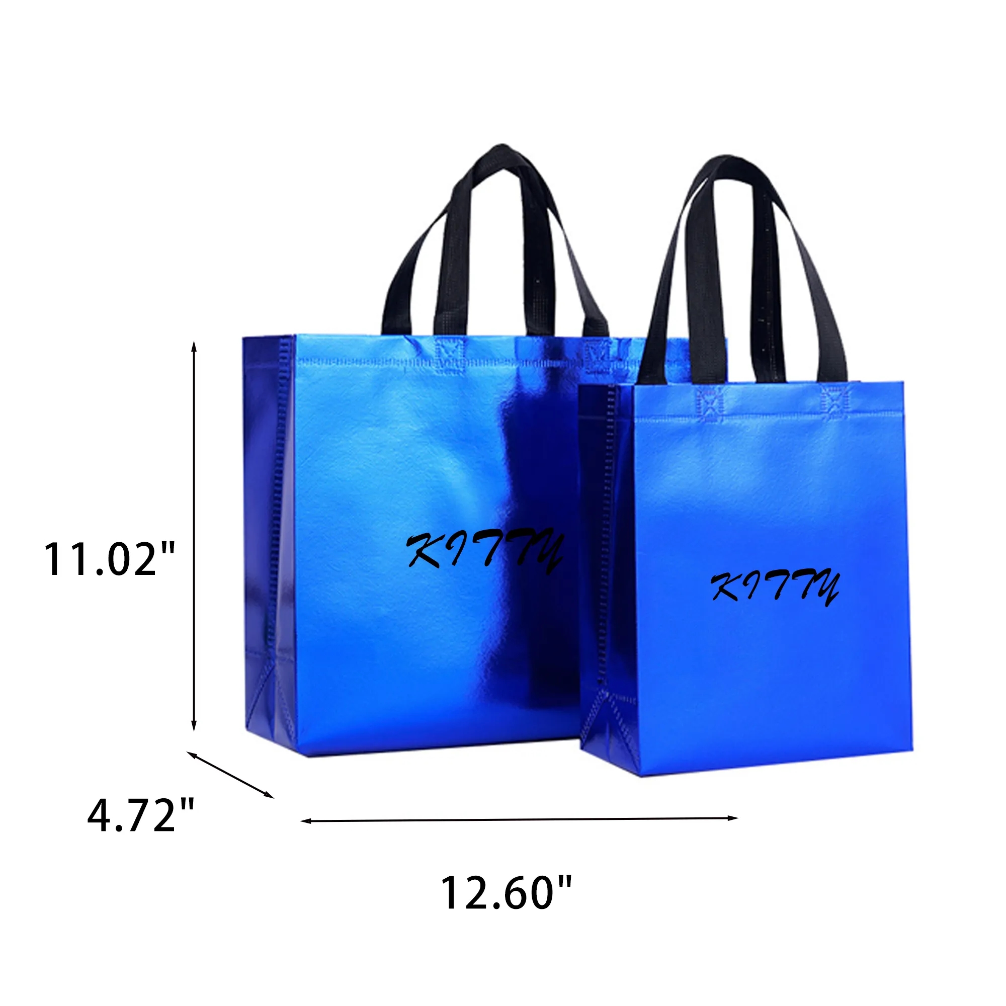 Laser-Coated Aluminum Non-Woven Solid Color Shopping Bag 2