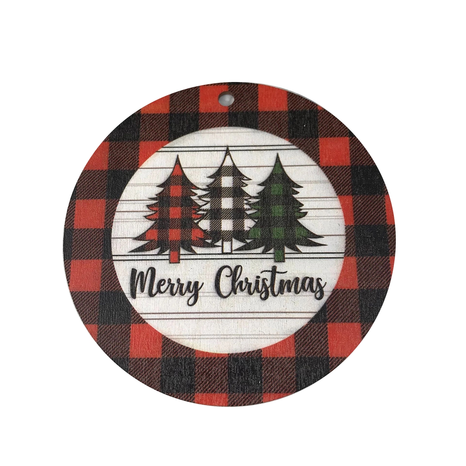 3.5"- Ultra Vivid Wooden Ornaments 3
