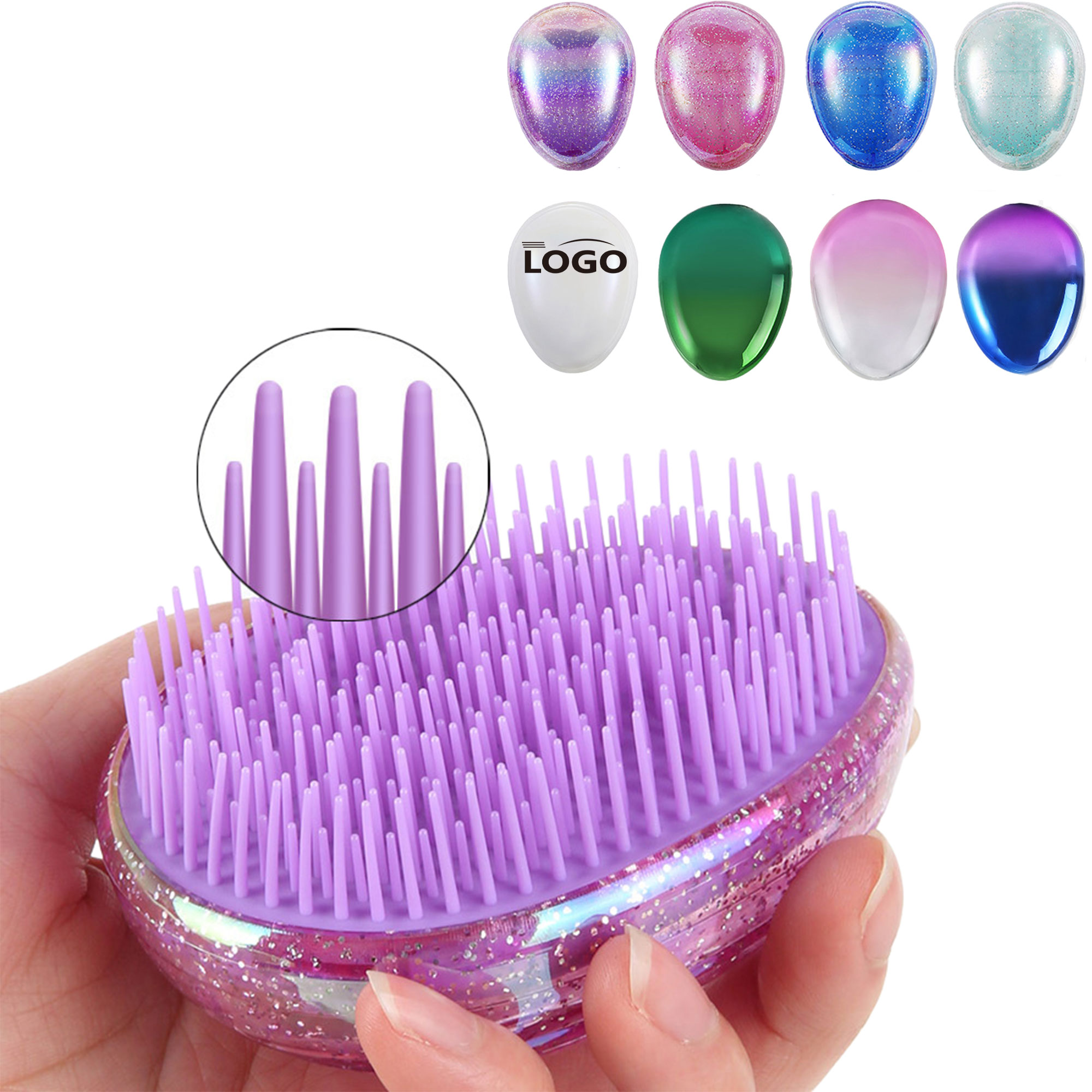 Egg Shape Hair Brush 10