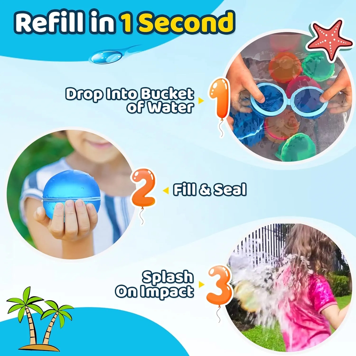 Reusable Water Balloons Magnetic Ball 3