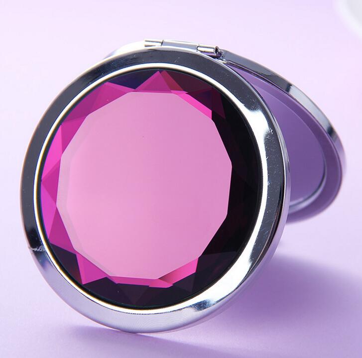 Crystal Metal Frame Pocket Mirror 7