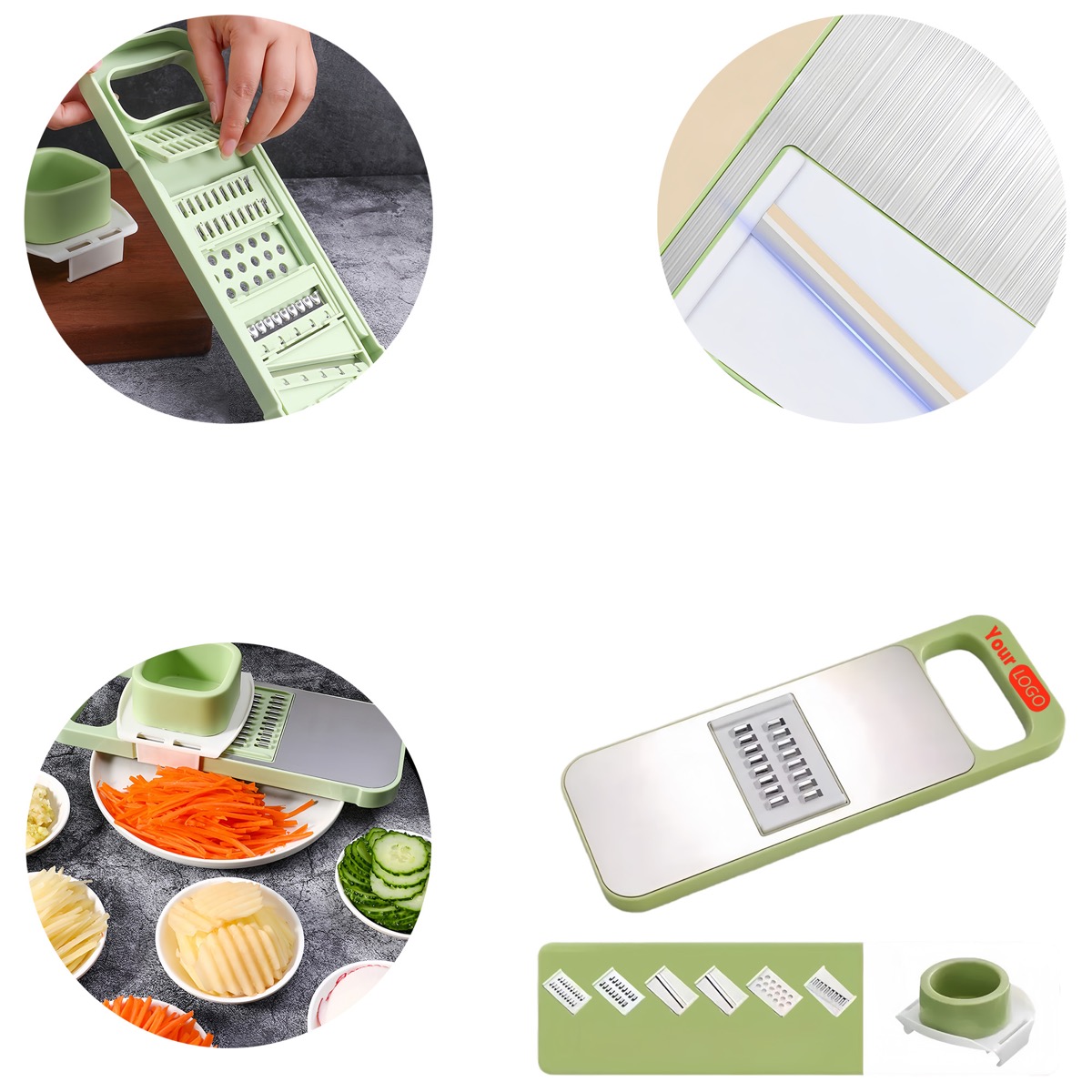 Simple Multifunctional Stainless Steel Vegetable Cutter 3