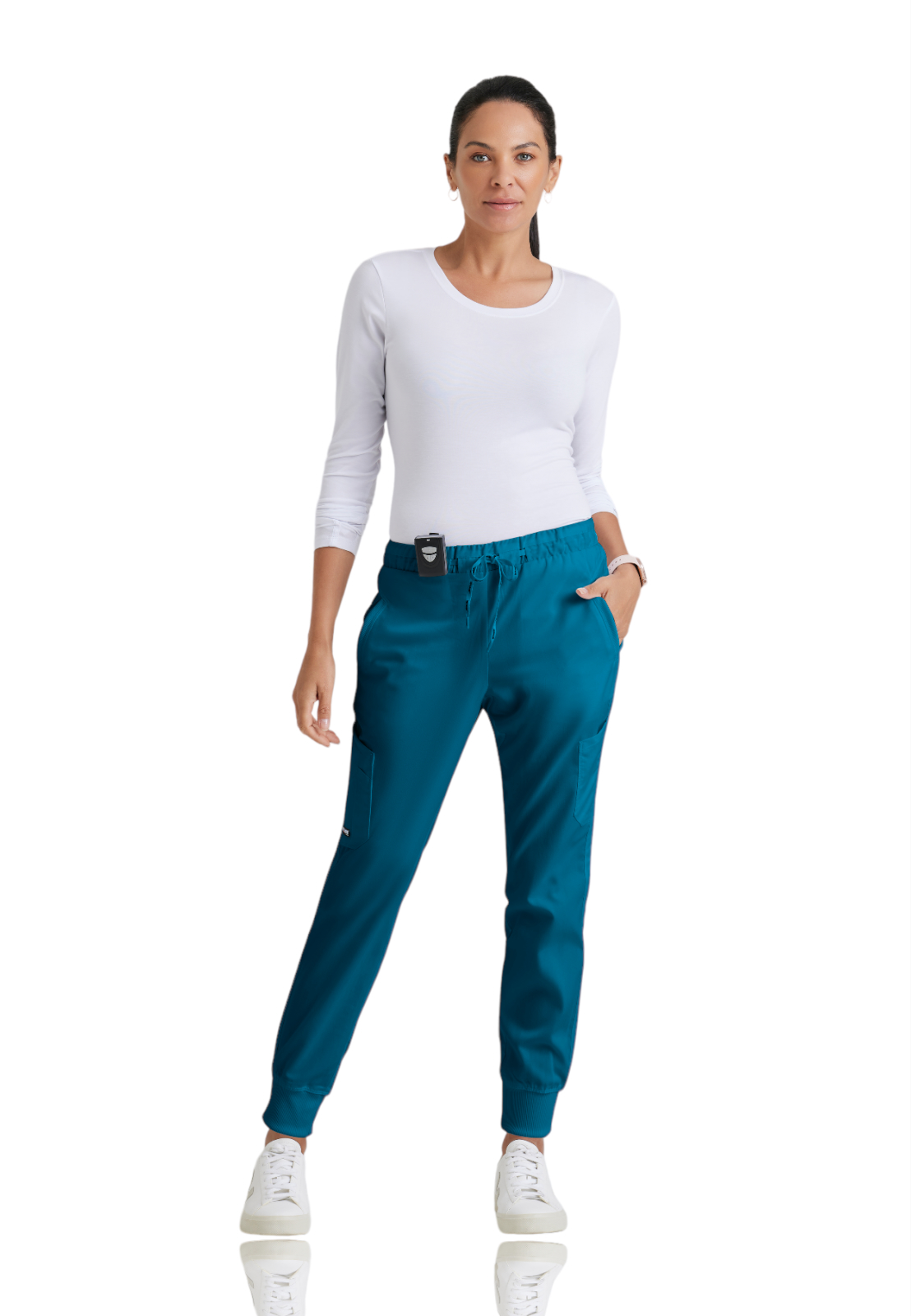 Grey's Anatomy Classic - Women's Five-Pocket Mid-Rise Kira Jogger Scrub Pant 28
