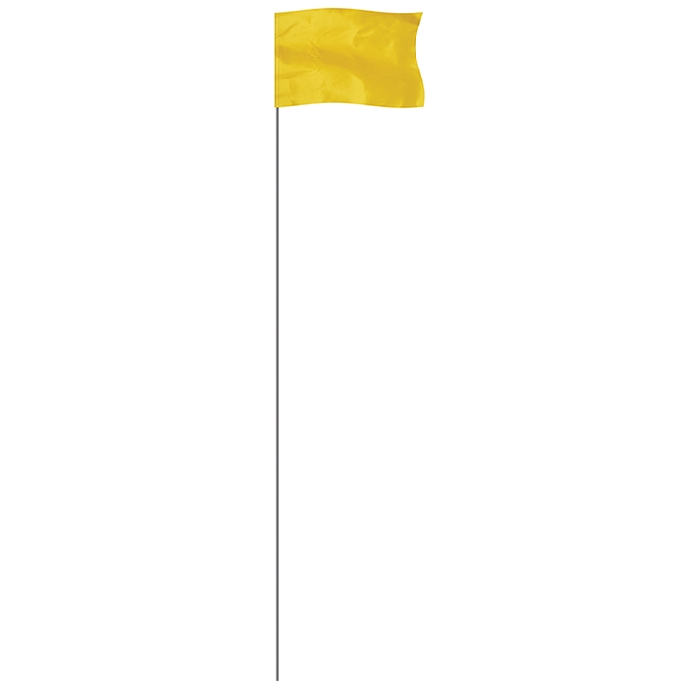 Yellow 5" x 8" Marker Flag on a 36" Wire 1