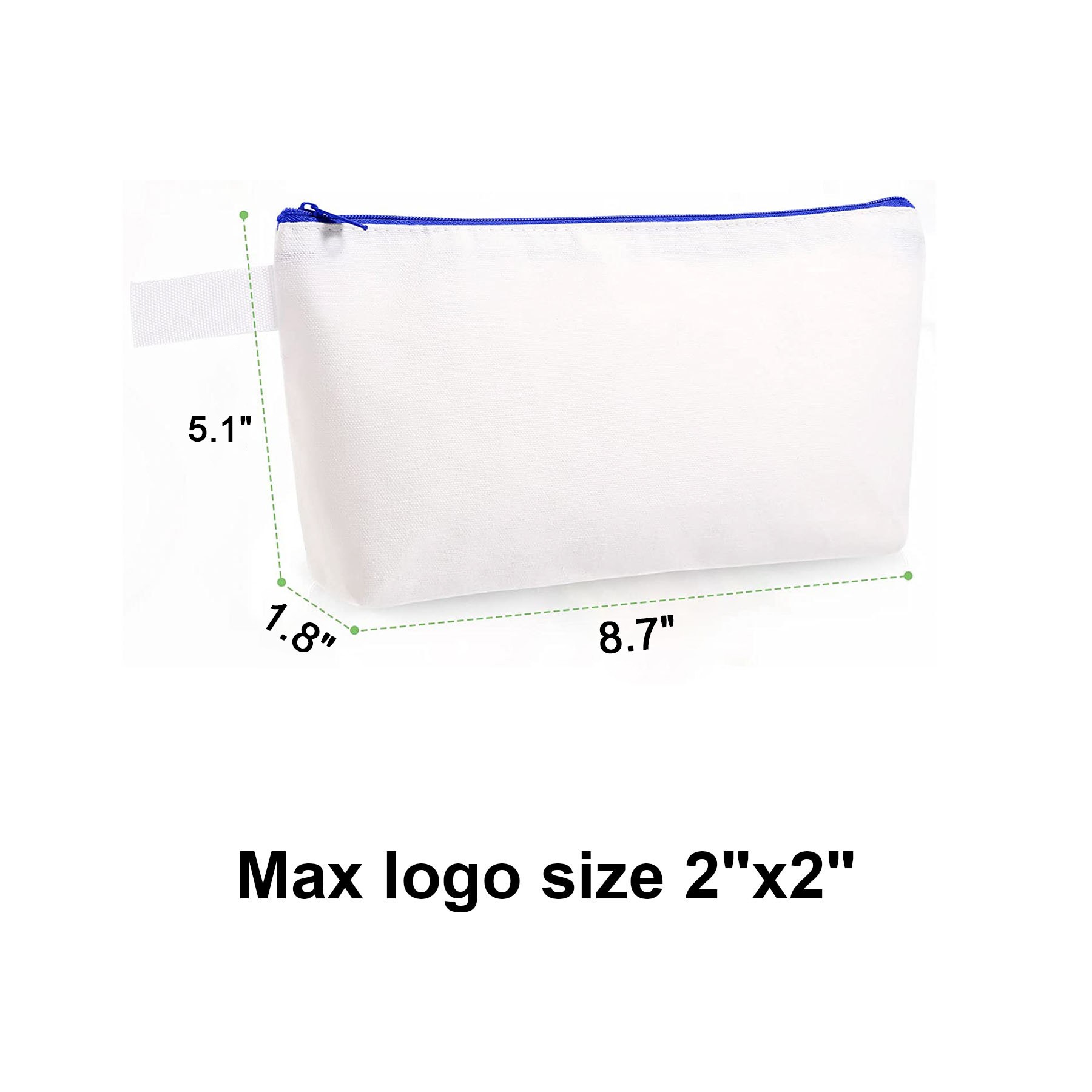 Cotton Canvas Zipper Pouch 2