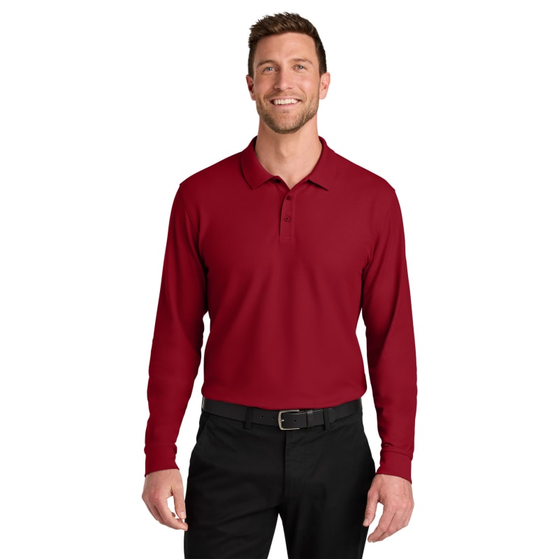 Port Authority Wearever Signature Pique Long Sleeve Polo 18