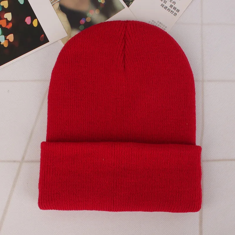 Winter knit pullover hat Candy colored 3