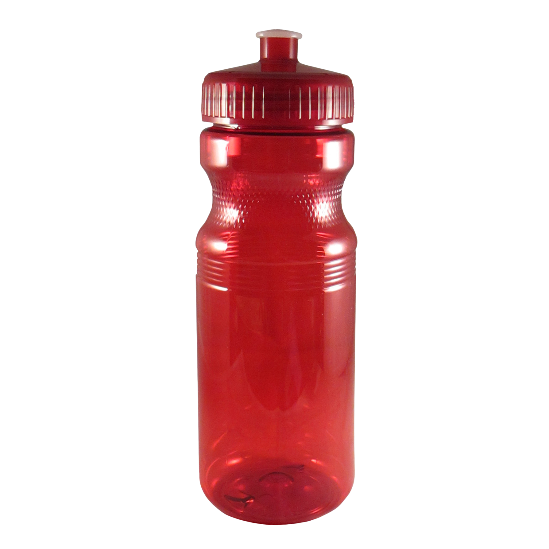 Poly Clear PET 24 oz. Bike Style Sports Bottle with Push Pull Lid 5