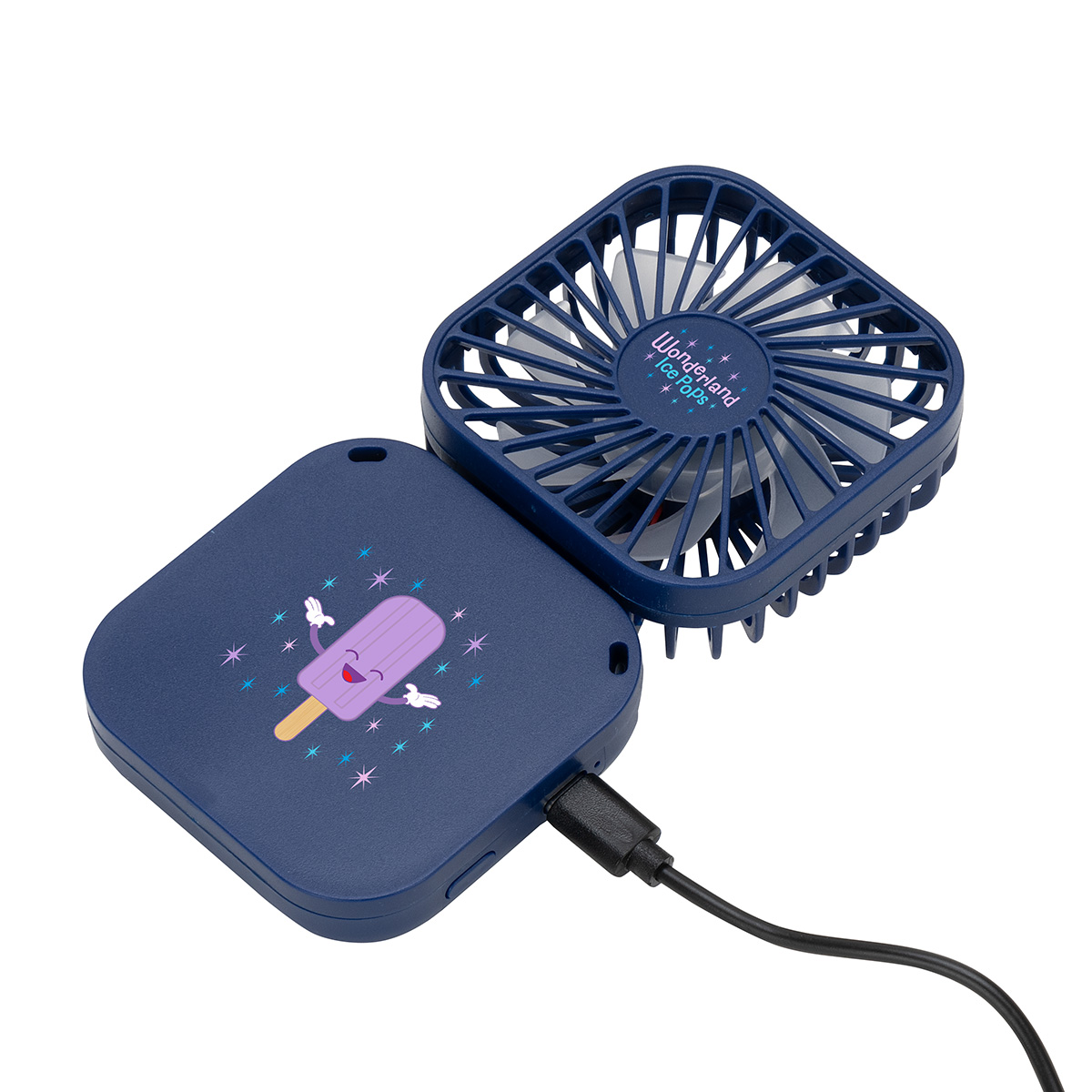 Whirlwind Mini Folding Rechargeable Fan with Lanyard 11