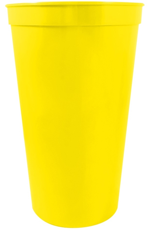 22 oz. Smooth Wall Plastic Stadium Cup 18