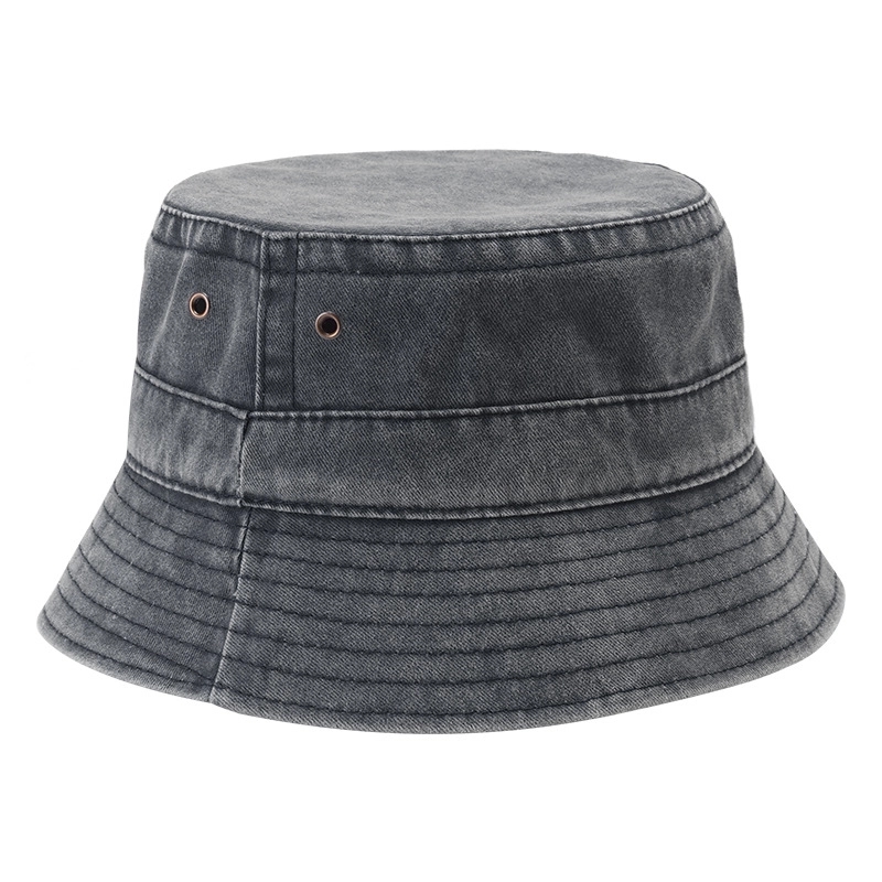 Aging Treatment Cotton Bucket Hat 3