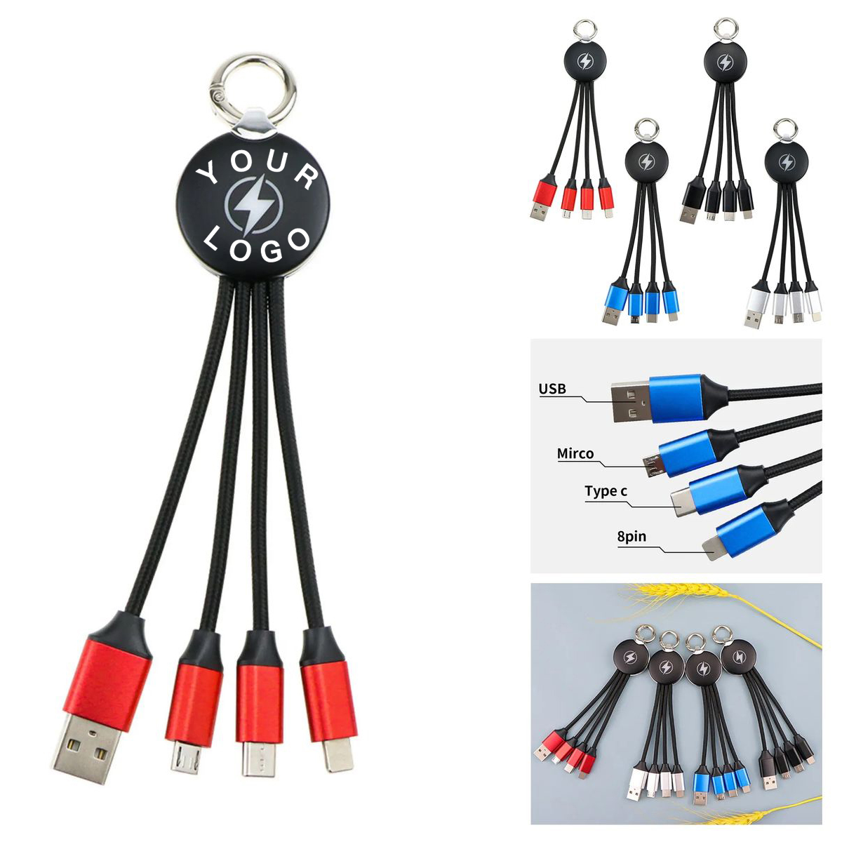 Compact Plastic Travel Charging Cable 2