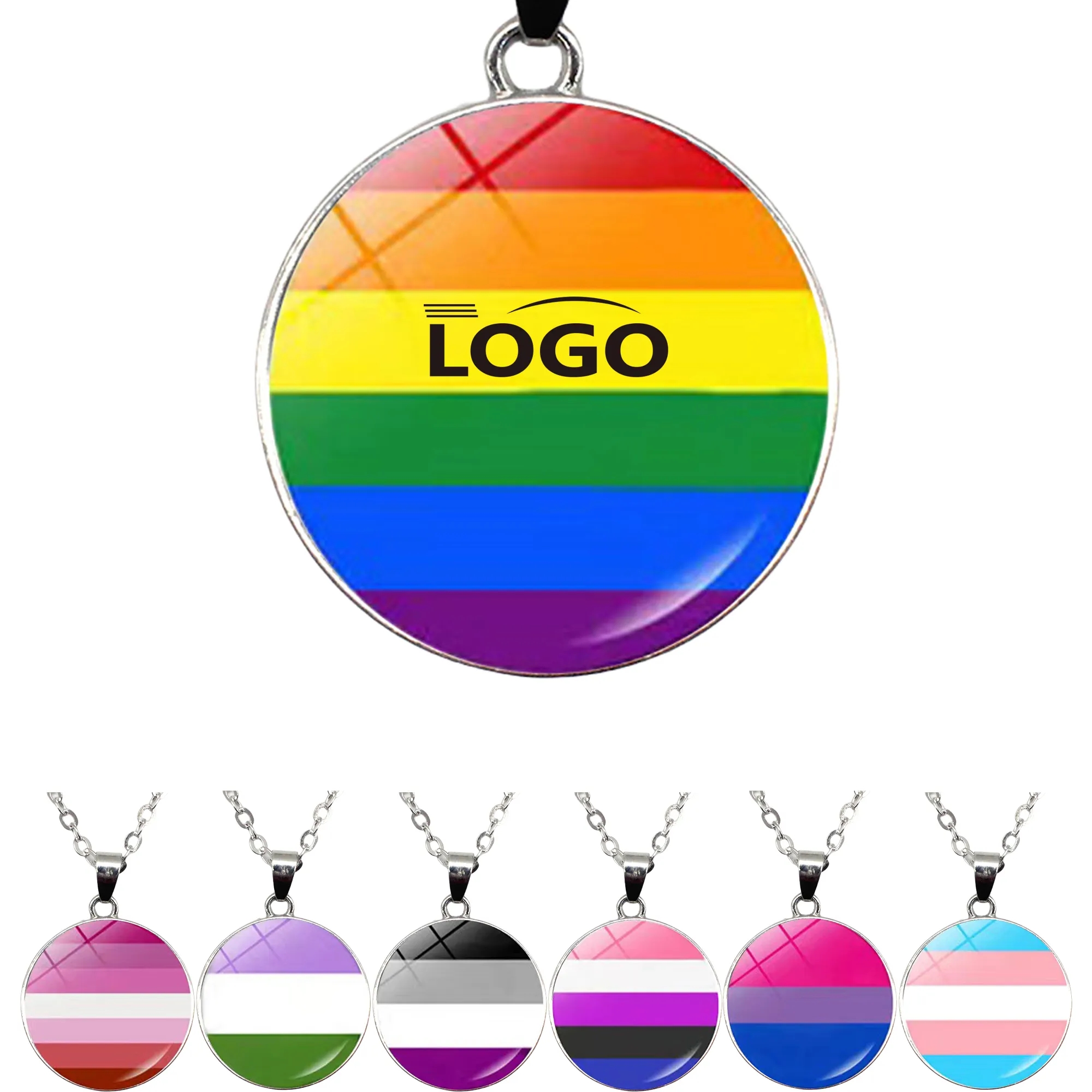 Gay Pride Necklace Rainbow MOQ20 4