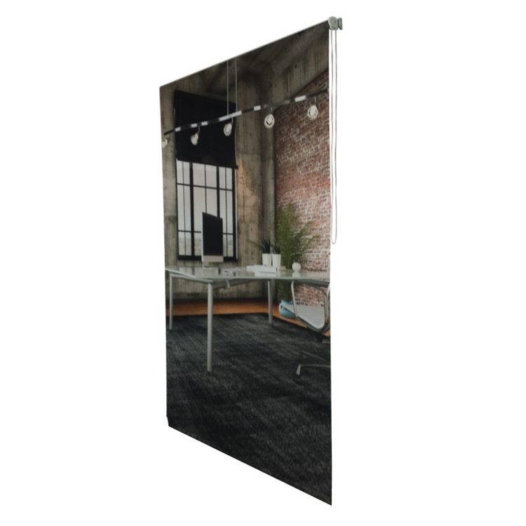 Triton™ Printed Blinds, Blackout, Right Chain Pull - 36"W x 72"L custom roller curtains 3