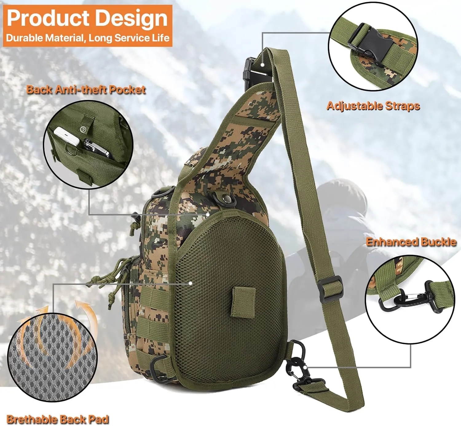 Oxford Outdoor Versatile Tactical Chest Bag 4