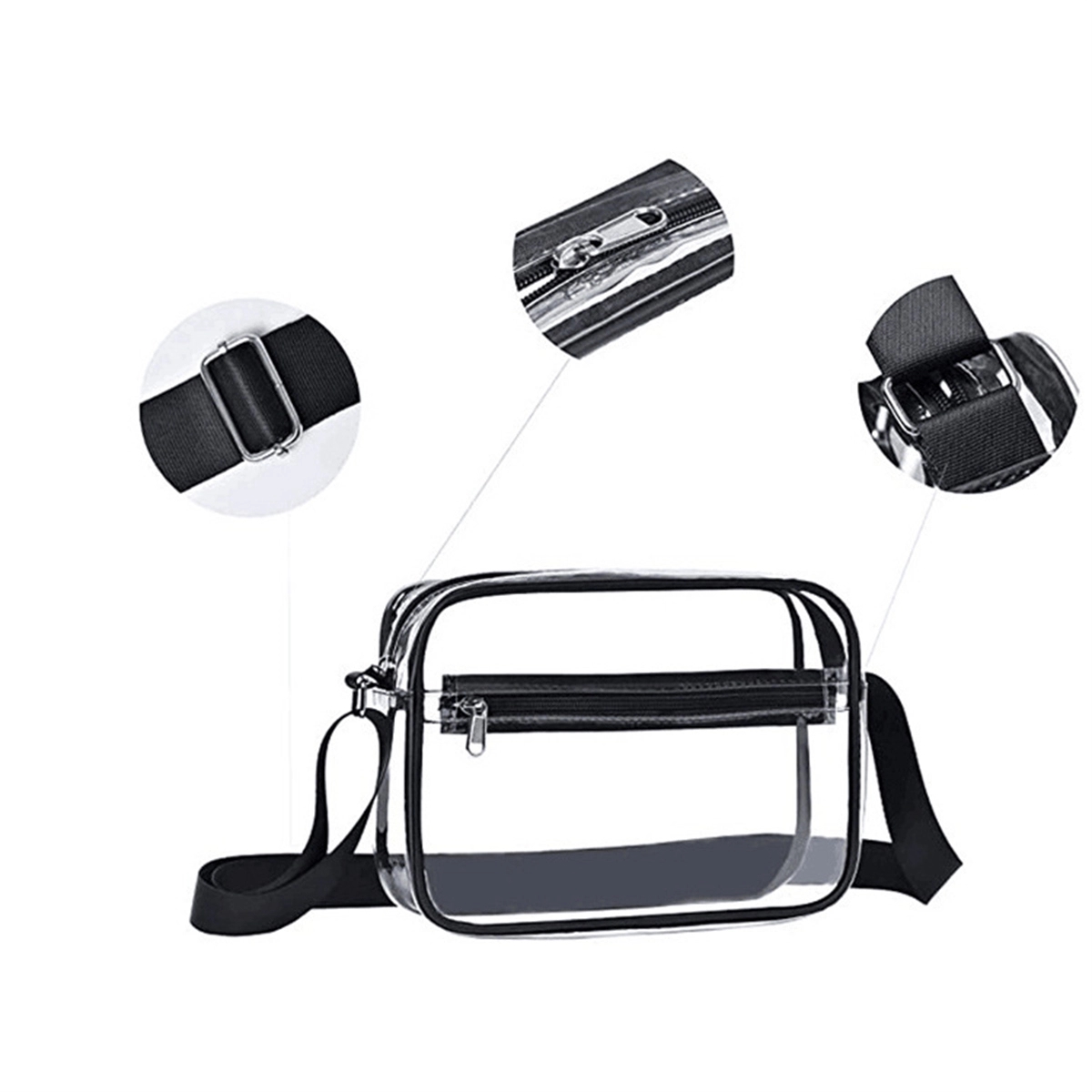 Clear Crossbody Purse Gym Shoulder Tote Bag 4