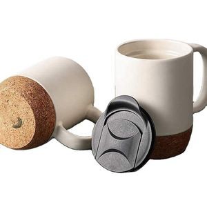 Cork Bottom Anti Spill 13 Oz Travel Coffee Mug 2