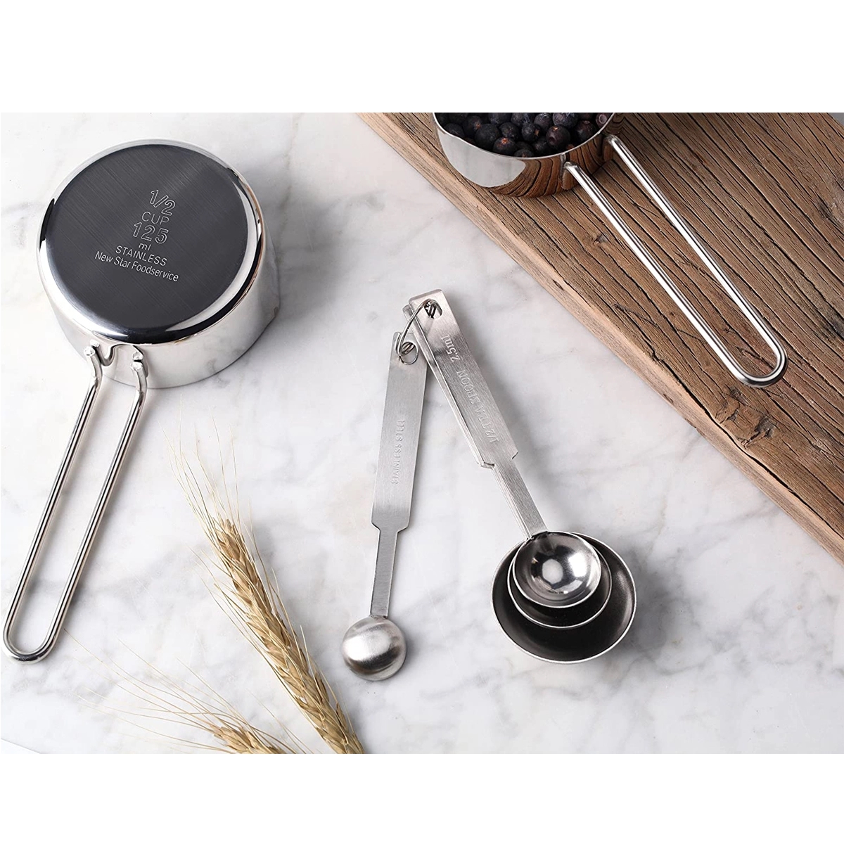 Stainless Steel Measuring Spoons and Cups Combo 4
