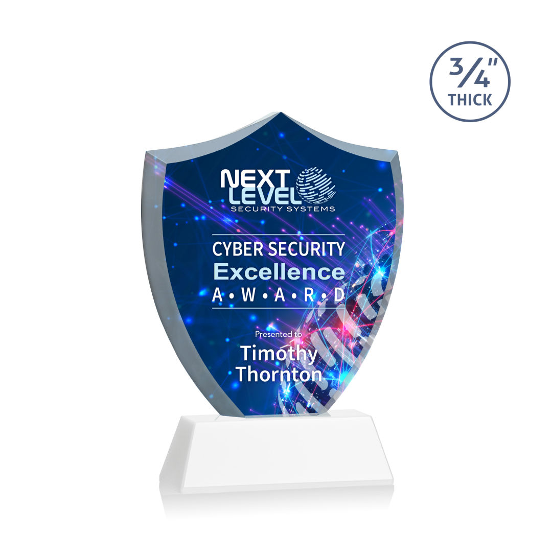 Scudo Shield VividPrint™ Award on Newhaven - White 8